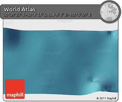 Satellite 3D Map of the Area around 30° 23' 20" S, 104° 37' 30" E