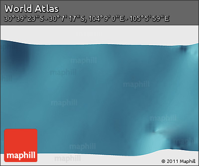Satellite 3D Map of the Area around 30° 23' 20" S, 104° 37' 30" E