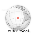 Outline Map of the Area around 30° 23' 20" S, 105° 19' 29" W, rectangular outline