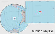 Gray Location Map of the area around 30° 23' 20" S, 106° 10' 30" W