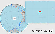 Gray Location Map of the area around 30° 23' 20" S, 107° 1' 30" W