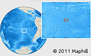 Shaded Relief Location Map of the area around 30° 23' 20" S, 107° 1' 30" W