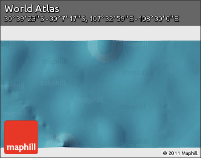 Satellite 3D Map of the Area around 30° 23' 20" S, 108° 1' 30" E