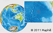 Physical Location Map of the area around 30° 23' 20" S, 108° 1' 30" E