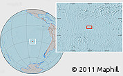 Gray Location Map of the area around 30° 23' 20" S, 108° 43' 29" W, hill shading