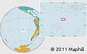Political Location Map of the area around 30° 23' 20" S, 108° 43' 29" W