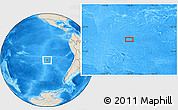 Shaded Relief Location Map of the area around 30° 23' 20" S, 108° 43' 29" W