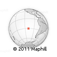 Outline Map of the Area around 30° 23' 20" S, 108° 43' 29" W, rectangular outline