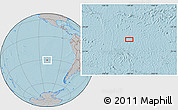 Gray Location Map of the area around 30° 23' 20" S, 109° 34' 29" W, hill shading