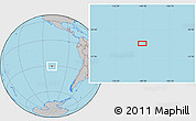 Gray Location Map of the area around 30° 23' 20" S, 109° 34' 29" W