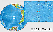 Physical Location Map of the area around 30° 23' 20" S, 109° 34' 29" W