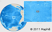 Shaded Relief Location Map of the area around 30° 23' 20" S, 109° 34' 29" W