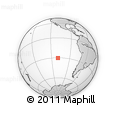 Outline Map of the Area around 30° 23' 20" S, 109° 34' 29" W, rectangular outline