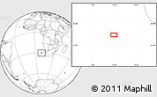 Blank Location Map of the area around 30° 23' 20" S, 10° 16' 30" E