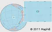 Gray Location Map of the area around 30° 23' 20" S, 111° 16' 30" W