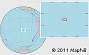 Gray Location Map of the area around 30° 23' 20" S, 112° 7' 30" W