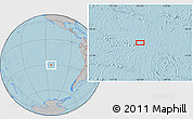 Gray Location Map of the area around 30° 23' 20" S, 113° 49' 29" W, hill shading