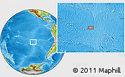 Physical Location Map of the area around 30° 23' 20" S, 113° 49' 29" W