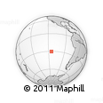 Outline Map of the Area around 30° 23' 20" S, 114° 40' 30" W, rectangular outline