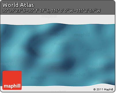 Satellite 3D Map of the Area around 30° 23' 20" S, 115° 31' 30" W
