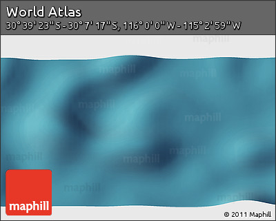 Satellite 3D Map of the Area around 30° 23' 20" S, 115° 31' 30" W