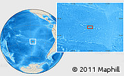 Shaded Relief Location Map of the area around 30° 23' 20" S, 116° 22' 30" W