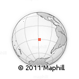 Outline Map of the Area around 30° 23' 20" S, 117° 13' 29" W, rectangular outline