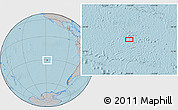 Gray Location Map of the area around 30° 23' 20" S, 118° 4' 29" W, hill shading