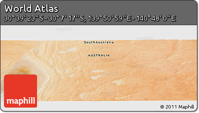 Satellite Panoramic Map of the Area around 30° 23' 20" S, 140° 19' 29" E