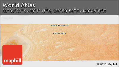 Satellite Panoramic Map of the Area around 30° 23' 20" S, 140° 19' 29" E