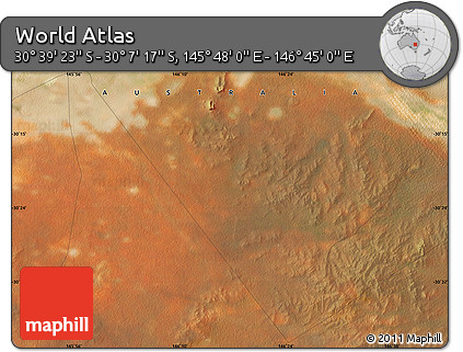 Satellite Map of the Area around 30° 23' 20" S, 146° 16' 30" E