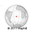 Outline Map of the Area around 30° 23' 20" S, 14° 22' 30" W, rectangular outline
