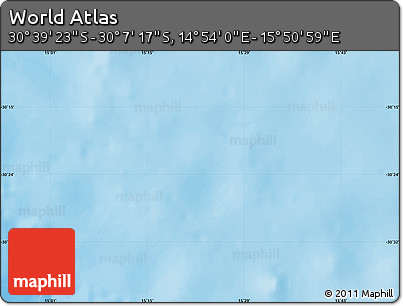 Physical Map of the Area around 30° 23' 20" S, 15° 22' 30" E