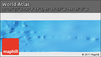 Physical Panoramic Map of the Area around 30° 23' 20" S, 15° 13' 29" W