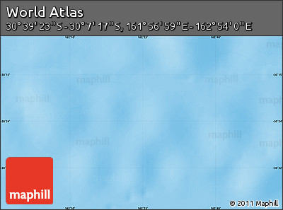Physical Map of the Area around 30° 23' 20" S, 162° 25' 30" E