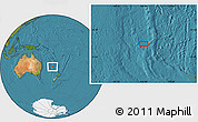 Satellite Location Map of the area around 30° 23' 20" S, 166° 40' 30" E