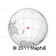 Outline Map of the Area around 30° 23' 20" S, 167° 22' 30" W, rectangular outline