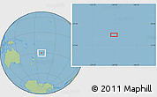 Savanna Style Location Map of the area around 30° 23' 20" S, 169° 55' 30" W