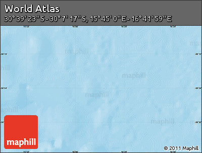 Physical Map of the Area around 30° 23' 20" S, 16° 13' 30" E