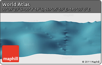 Satellite Panoramic Map of the Area around 30° 23' 20" S, 170° 4' 29" E