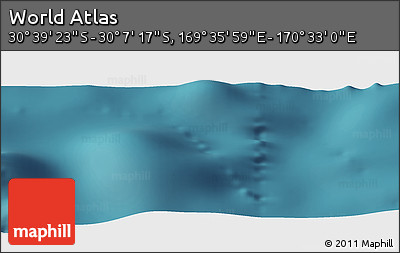 Satellite Panoramic Map of the Area around 30° 23' 20" S, 170° 4' 29" E