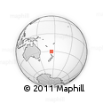 Outline Map of the Area around 30° 23' 20" S, 174° 19' 29" E, rectangular outline