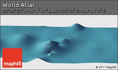 Satellite Panoramic Map of the Area around 30° 23' 20" S, 174° 19' 29" E