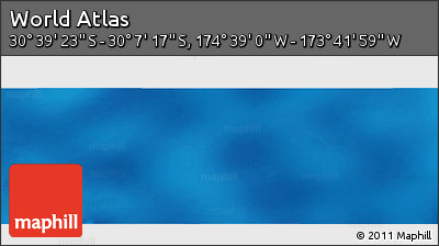 Physical Panoramic Map of the Area around 30° 23' 20" S, 174° 10' 30" W