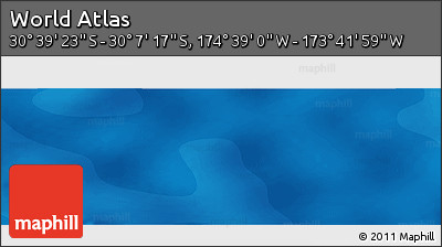 Political Panoramic Map of the Area around 30° 23' 20" S, 174° 10' 30" W