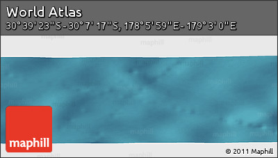 Satellite Panoramic Map of the Area around 30° 23' 20" S, 178° 34' 29" E