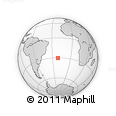Outline Map of the Area around 30° 23' 20" S, 21° 10' 29" W, rectangular outline