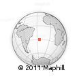 Outline Map of the Area around 30° 23' 20" S, 24° 34' 30" W, rectangular outline