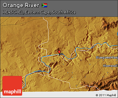 Physical 3D Map of Orange River