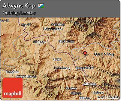 Satellite 3D Map of Alwyns Kop